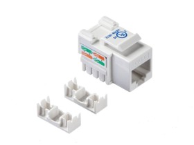 Модуль Keystone неэкранированный, RJ45, cat.6, 90°, 110/Krone тип, под инструмент, KE, белый, NETKO Expert CKC