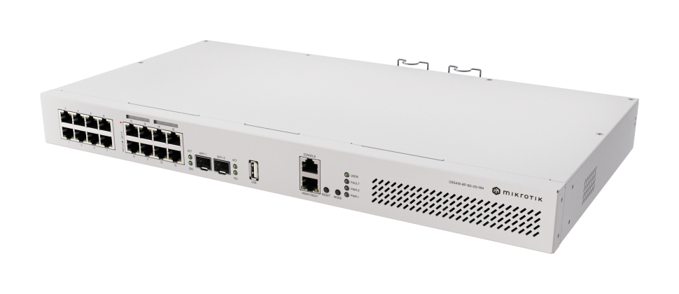 PoE коммутатор MikroTik CRS418-8P-8G-2S+RM