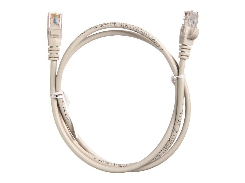 !Патч-корд UTP4 cat.5e, ВС серый литой ЗАКАЗ 20 шт