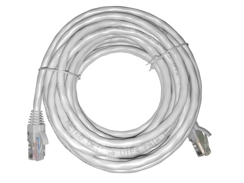 Патч-корд UTP4 rj45-rj45, cat.6, BC, LSZH, серый, литой коннектор NETKO Optima