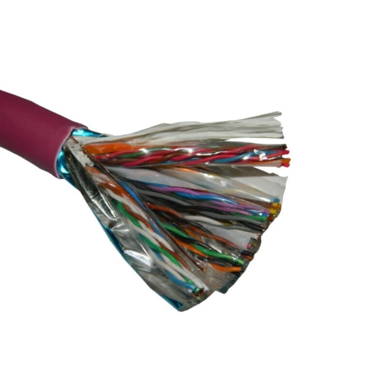 Кабель NETKO FTP25 cat.5e, , 0,5мм, нг(А)-HF FR-LSZH - малодымный, не содержащий галогенов, фиолетовый 100м