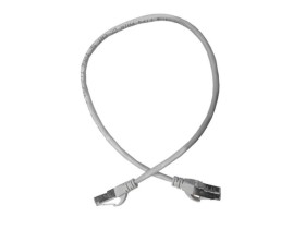 Патч-корд FTP4 cat 5e, ВС, LSZH, серый, литой коннектор NETKO Optima