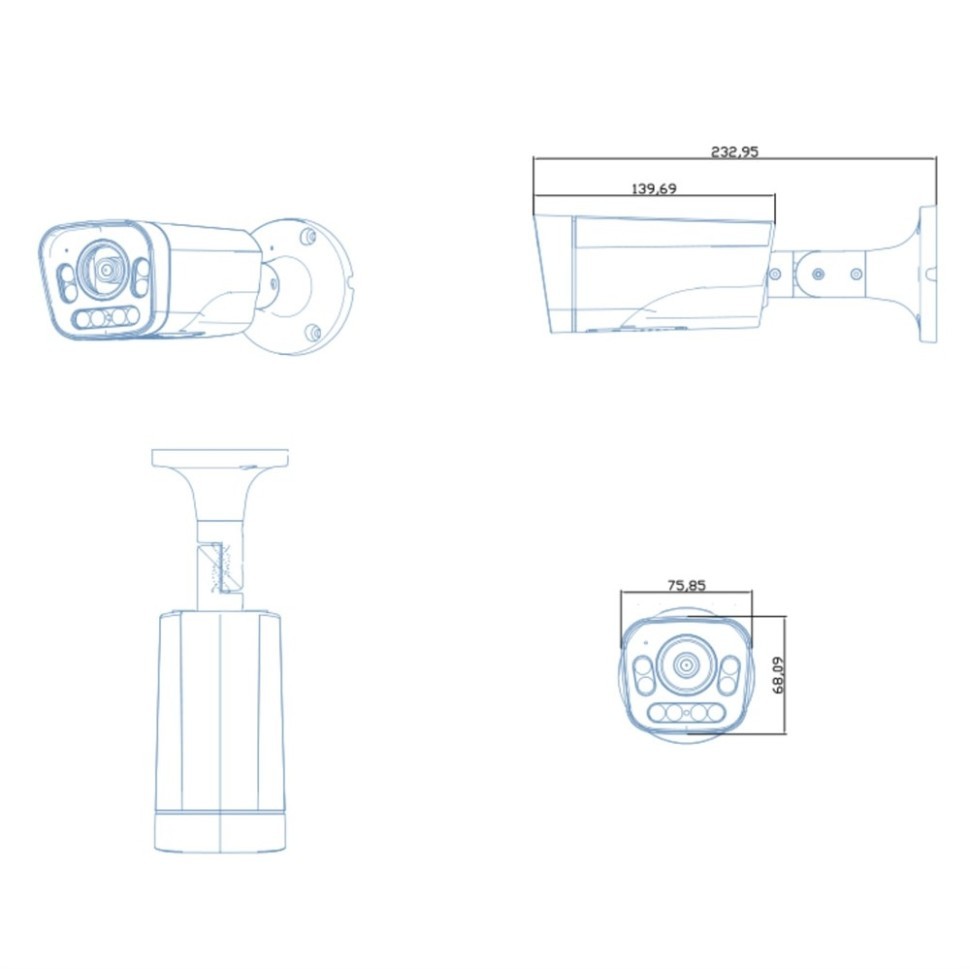 AC-IS506ZAX - уличная IP видеокамера 5Мп с трансфокатором