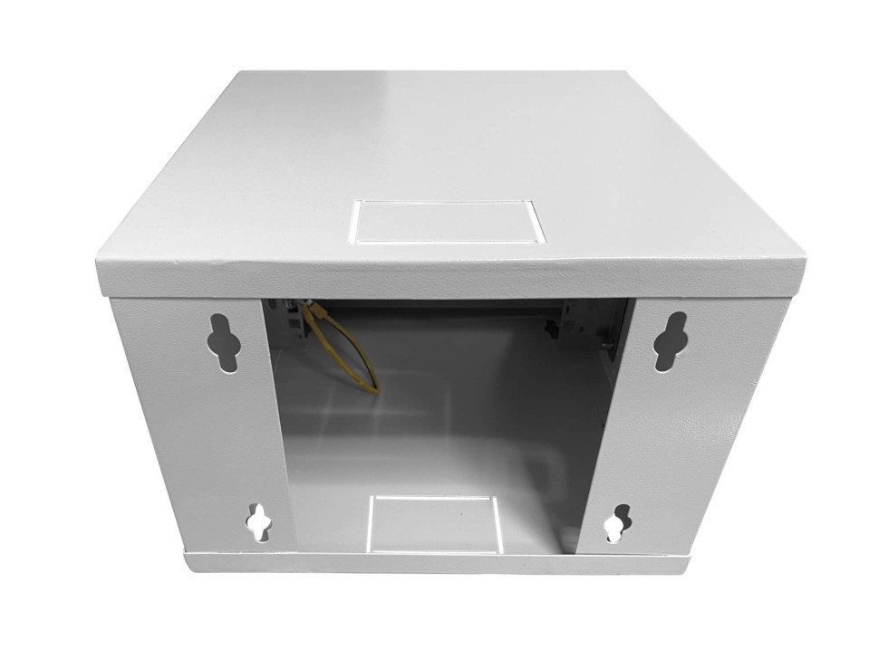 Шкаф настенный 10 4U серия COMPACT (315х325х225), передняя дверь стекло, серый, Netko