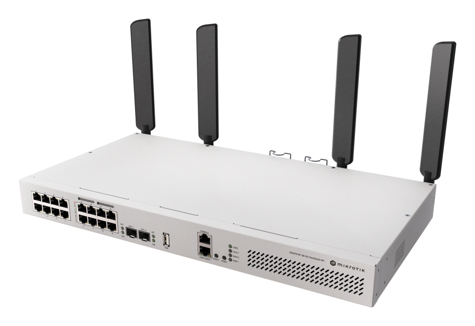 PoE коммутатор MikroTik CRS418-8P-8G-2S+5axQ2axQ-RM