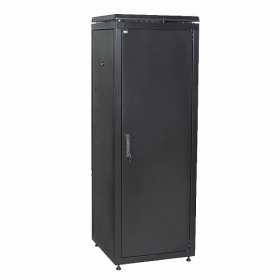  					ITK Шкаф сетевой 19 LINEA N 24U 600х1000 мм металлическая передняя дверь черный				 