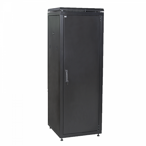 ITK Шкаф сетевой 19 LINEA N 24U 600х1000 мм металлическая передняя дверь черный