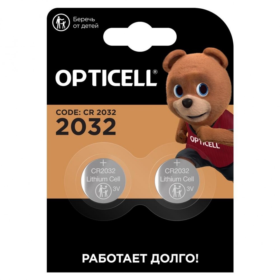 Элемент питания (батарейка) OPTICELL SPECIALTY CR 2032 2 PCS