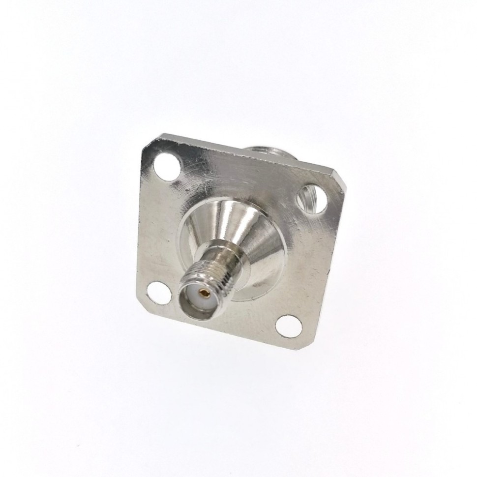 ВЧ-адаптер SMA(female)-N(female) для установки на корпус под 4 винта 25x25мм