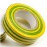 Изолента (лента изоляционная) 15мм х 20м, желто-зеленая, Netko, 10 шт