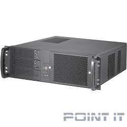 Procase EM338F-B-0 Корпус 3U Rack server case,съемный фильтр, черный, без блока питания, глубина 380мм, MB 12"x9.6"