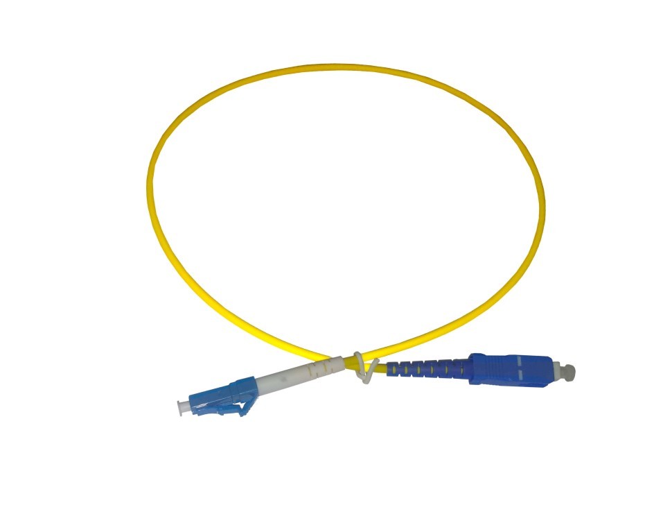 Патч-корд оптический переходной LC-SC/UPC SM Simplex 3.0мм 9/125, LSZH 5 шт