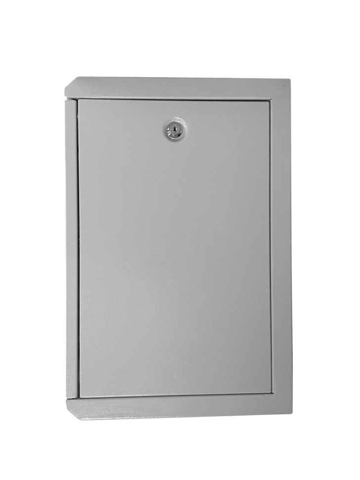 Шкаф настенный 10 9U серия COMPACT (320х315х465), передняя дверь стекло, серый, Netko