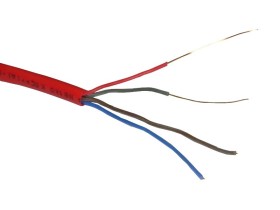 Кабель сигнальный NETKO, неэкранированный, КПСнг (А) - FRLS, 2*2*0.5мм2 (0.8мм) 3м, красный