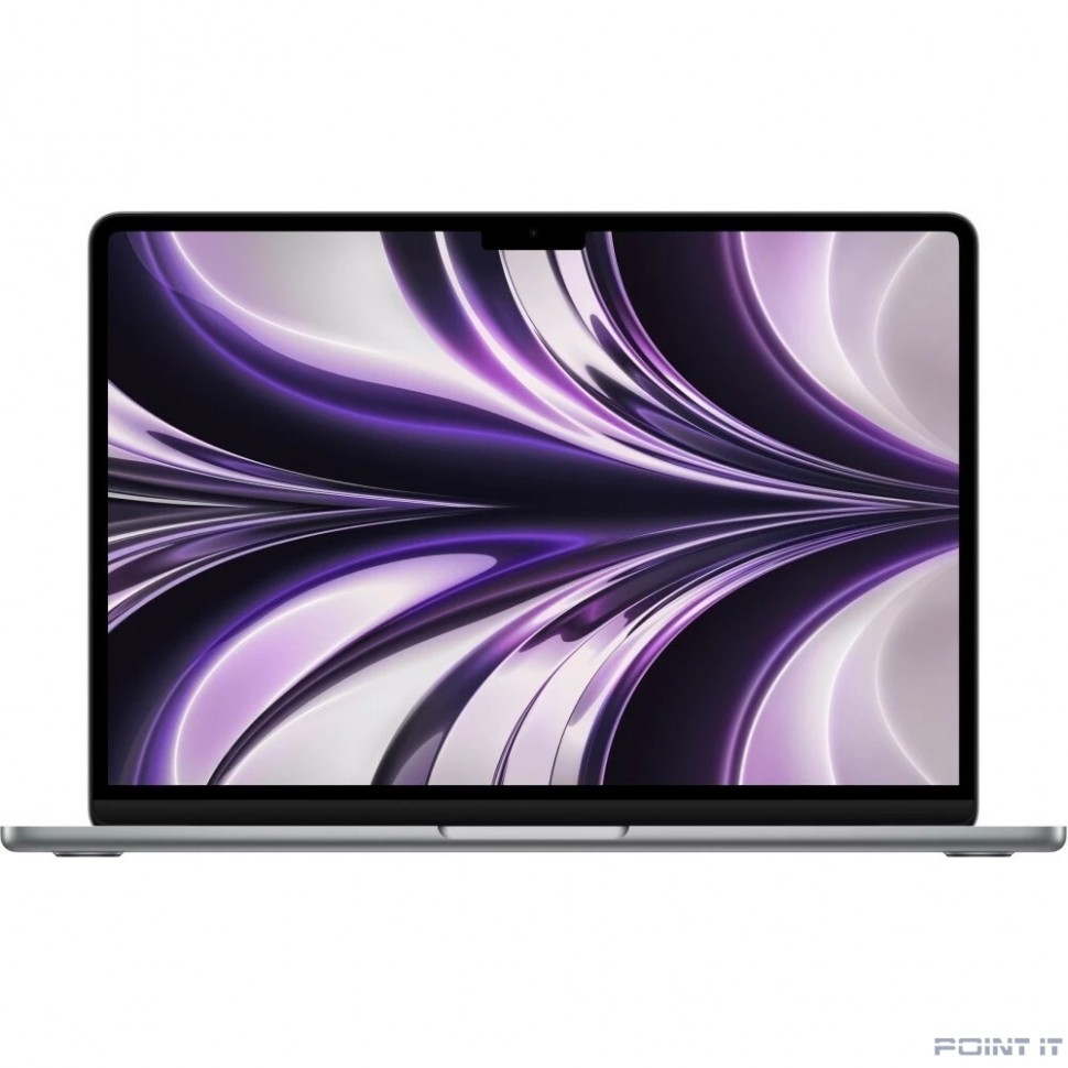 Ноутбук Apple MacBook Air 13 Mid 2022 [Z15T000JQ] (КЛАВ.РУС.ГРАВ.) Space Gray 13.6" Liquid Retina {(2560x1600) M2 8C CPU 10C GPU/16GB/512GB SSD}