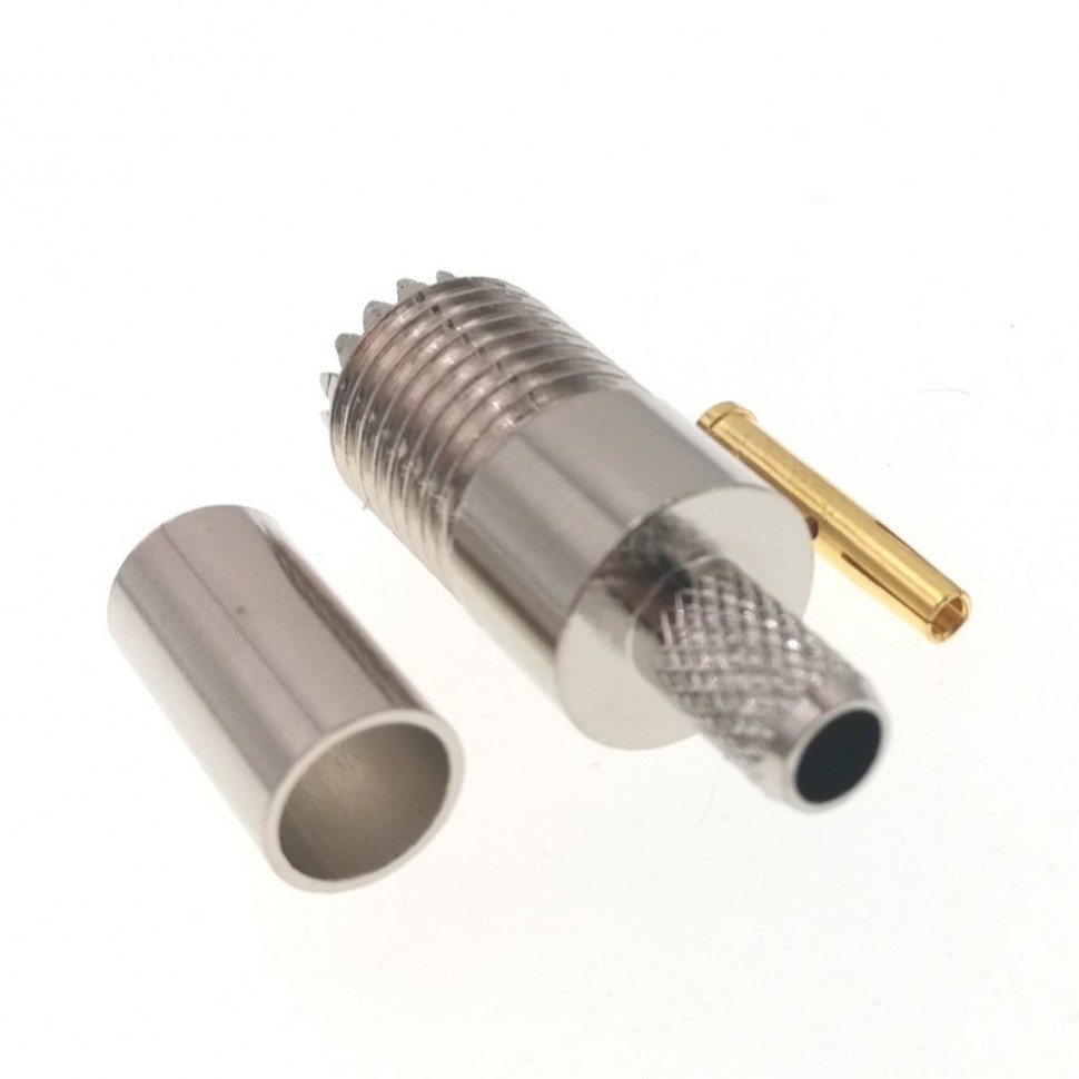 ВЧ-разъём mini UHF(female) обжимной под кабель RG-58