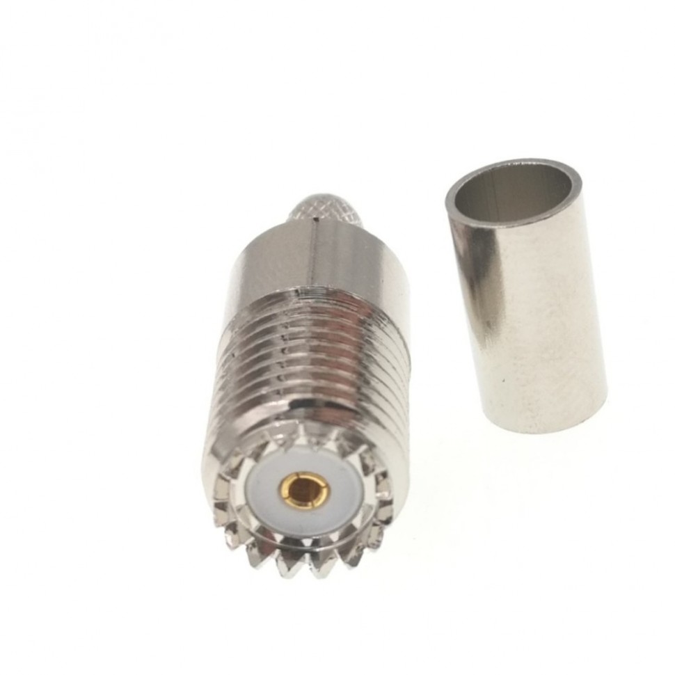 ВЧ-разъём mini UHF(female) обжимной под кабель RG-58