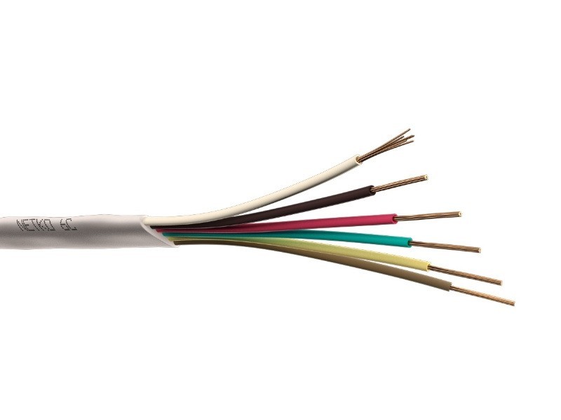 Кабель Телефонный 6с, CCS, 20м, плоский, белый NETKO Optima