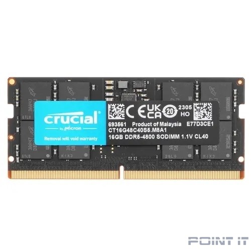 DDR5 Crucial 16Gb 4800MHz CT16G48C40S5 CL40 SO-DIMM