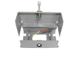 Коробка распределительная на 1 (макс d кабеля 10мм) плинт металлическая (7*13,5*7,3см), замок