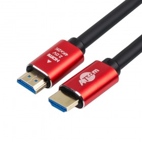 Кабель а/в ATCOM Длина кабеля 1m м Разъёмы HDMI - HDMI Цвет черный / красный AT5940