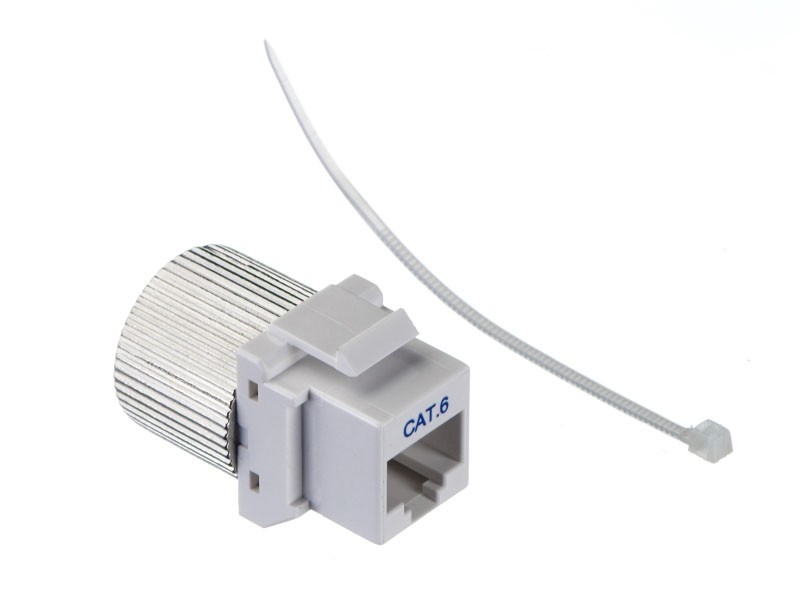 Модуль Keystone неэкранированный, RJ45, cat.6, 90°, без инструмента, белый, Netko СКС 10шт