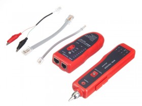 Универсальный кабельный тестер с тональным генератором, индуктивным щупом и LAN тестером (NS/NF-806R), Netko