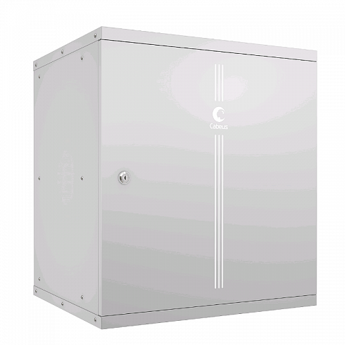 Шкаф телекоммуникационный настенный 19 12U, серия LIGHT разборный, дверь металл, цвет серый