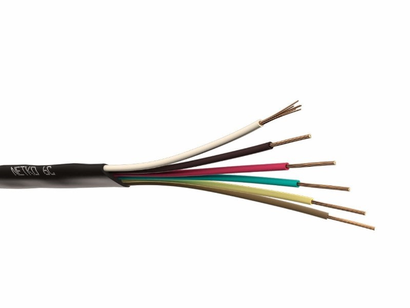 Кабель Телефонный 6с, CCS, 20м, плоский, черный NETKO Optima