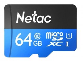 Карта памяти MICRO SDHC 64GB + ADP NT02P500STN-064G-R NETAC