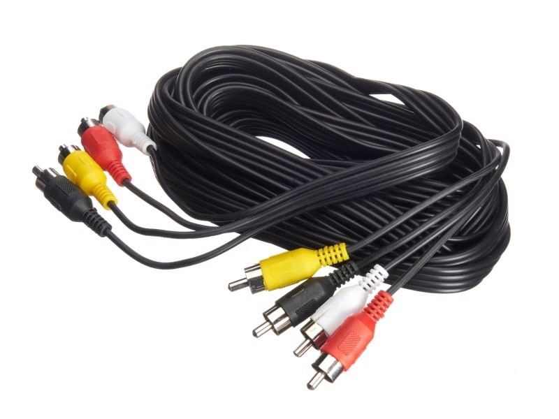 Шнур аудио-видео: 4RCA-4RCA (длина 5 м, литой) блистер, Netko