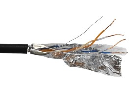 Кабель FTP2 cat.5е, одножильный, Cu, наружный, черный, NETKO Optima Silver 50м