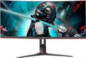 ЖК монитор AOC CU34G2X/34&quot; Cенсорный экран нет/VA/3440x1440 21:9/144 Hz/300/3000:1 Matte/1 мс/да/черный/12.7 кг CU34G2X