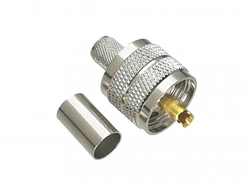 ВЧ-разъём UHF(male) PL259 обжимной под кабель 5D-FB