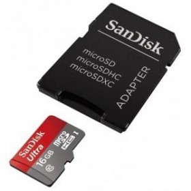 Карта памяти MICRO SDHC 16GB UHS-I W/A SDSQUNS-016G-GN3MA SANDISK