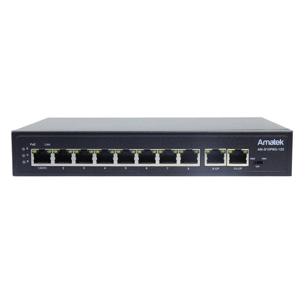 AN-S10P8G-120 - 10-портовый 100/1000 Мбит/с коммутатор с HiPoE до 120Вт