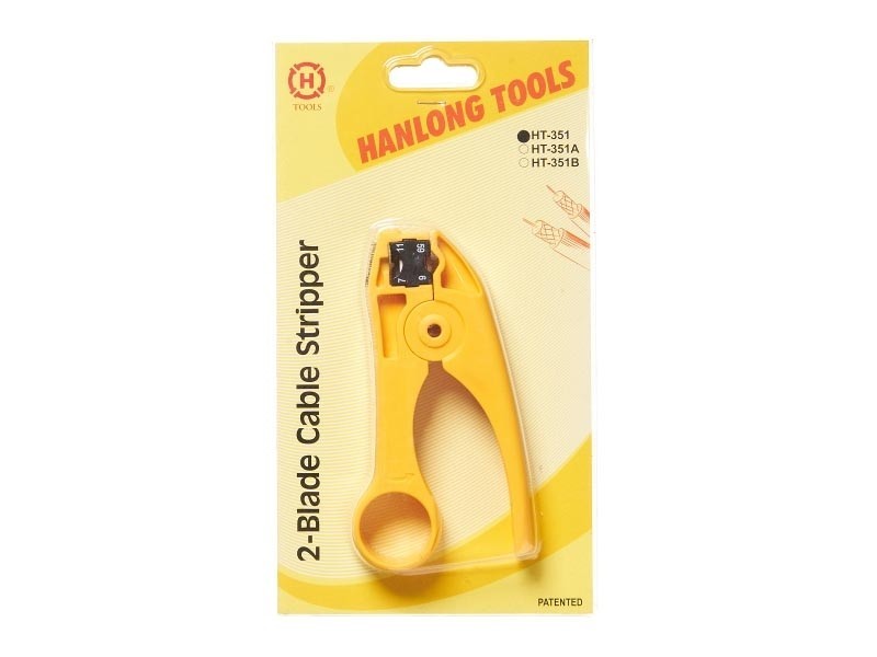 HT-351 Профессиональный инструмент для разделки коаксиального кабеля RG59, RG6, RG11 , Hanlong для Netko