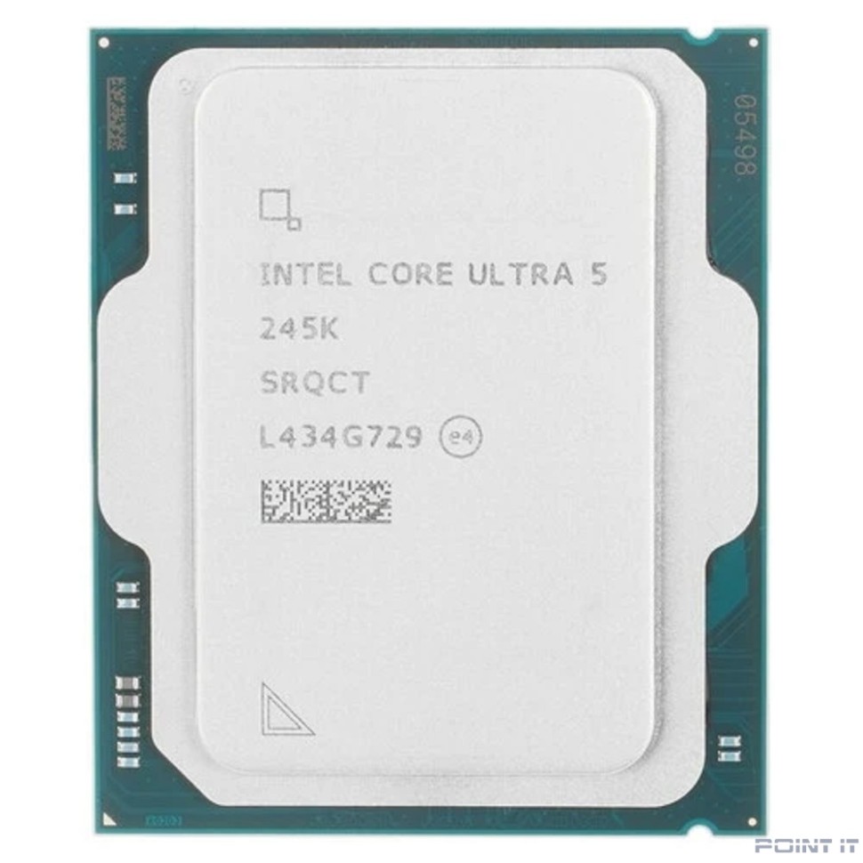 Центральный Процессор Intel Core Ultra 5 245K OEM (Arrow Lake, C14(8EC/6PC)/T14, 3,6/5,2GHz, GPU Intel Graphics, L2 26Mb, Cache 24Mb, TDP 125/159W, S1851)
