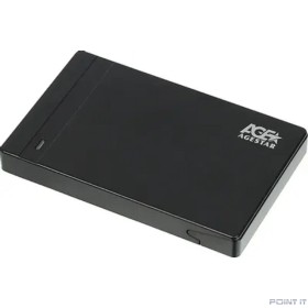 AgeStar 3UB2P3 (BLACK) пластик, чёрный. UASP USB 3.0 Внешний корпус 2.5" SATAIII HDD/SS