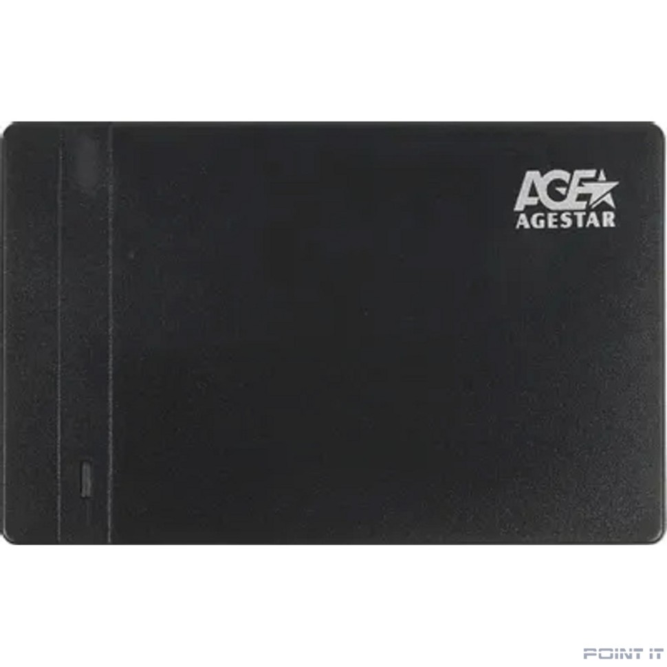 AgeStar 3UB2P3 (BLACK) пластик, чёрный. UASP USB 3.0 Внешний корпус 2.5" SATAIII HDD/SS