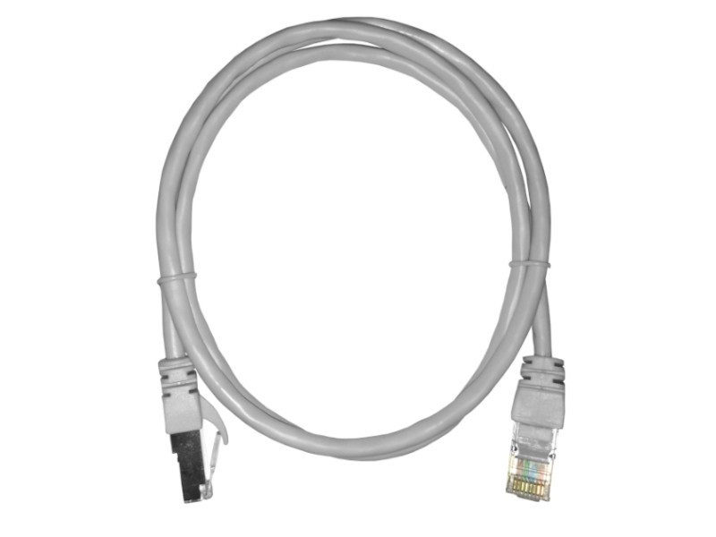 Патч-корд FTP4 cat.5е, BC, LSZH, серый, литой коннектор NETKO Optima