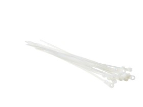 Стяжка нейлоновая 200*4 / 50 шт под винт (белая), NETKO Optima