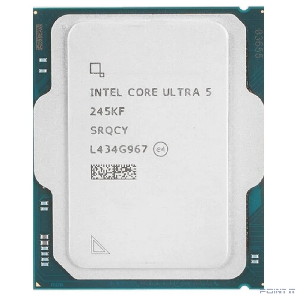 Центральный Процессор Intel Core Ultra 5 245KF OEM (Arrow Lake, C14(8EC/6PC)/T14, 3,6/5,2GHz, Without Graphics, L2 26Mb, Cache 24Mb, TDP 125/159W, S1851)