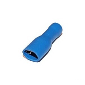 Клемма плоская FDFD 2-187(8), КППИ гнездо 4,7мм, 1,5-2,5мм2, полностью изолированная, синяя, 100шт., NETKO Optima