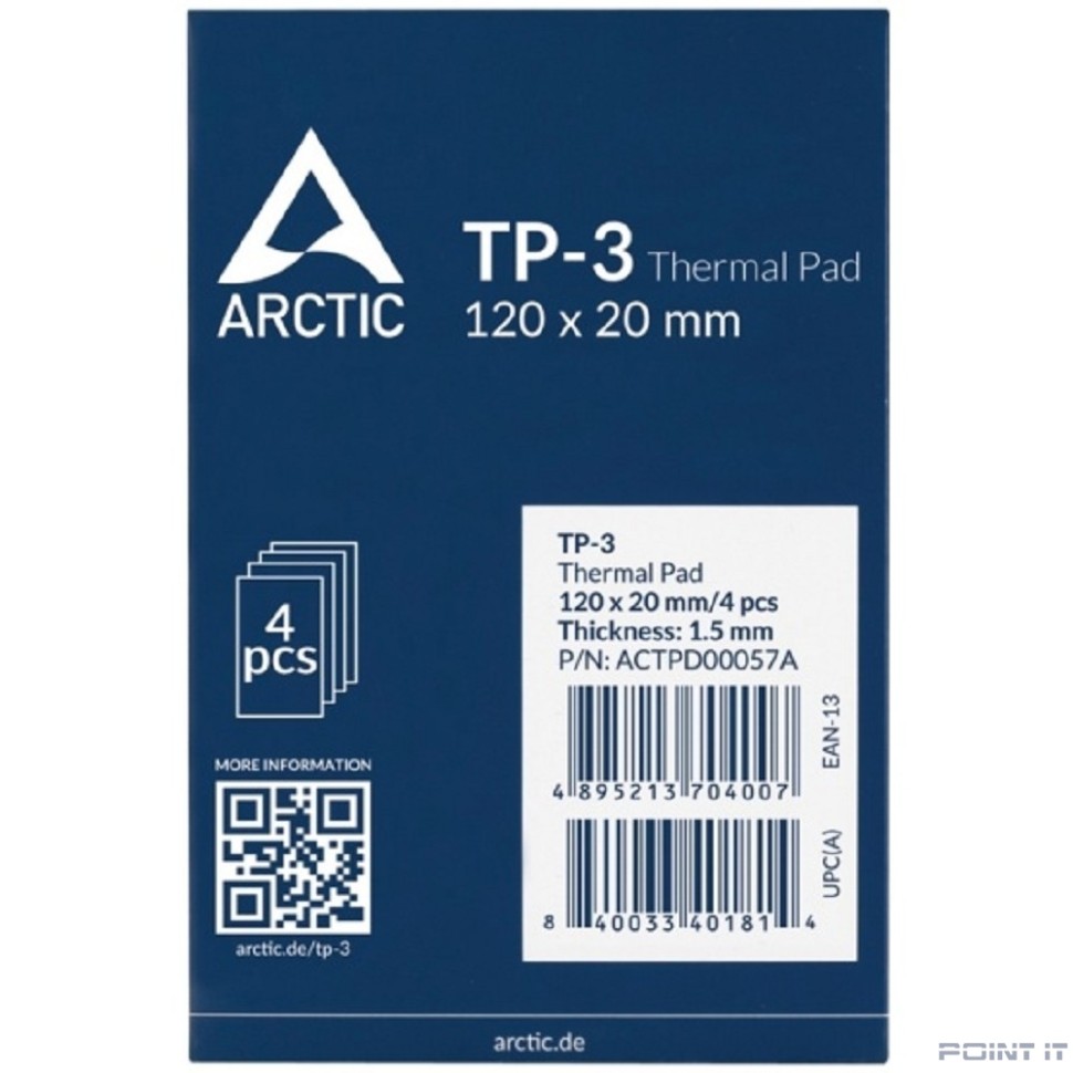 Thermal pad  120x20mm, 1.5mm - 4 Pack TP-3 ACTPD00057A