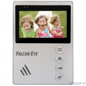 Falcon Eye Vista Видеодомофон: дисплей 4,3&quot; TFT; механические кнопки; подключение до 2-х вызывных панелей;  OSD меню; питание AC 220В (встроенный БП) или от внешнего БП DC 12В