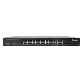 AN-SGM28P24-400 - 28-портовый управляемый L2+ гигабитный коммутатор с PoE до 400Вт