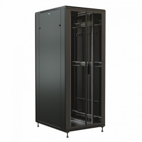  								Шкаф напольный 19-дюймовый, 47U, 2277x800х1000 мм (ВхШхГ), передняя и задняя распашные перфорированные двери (75%), цвет черный (RAL 9004) (разобранны							
