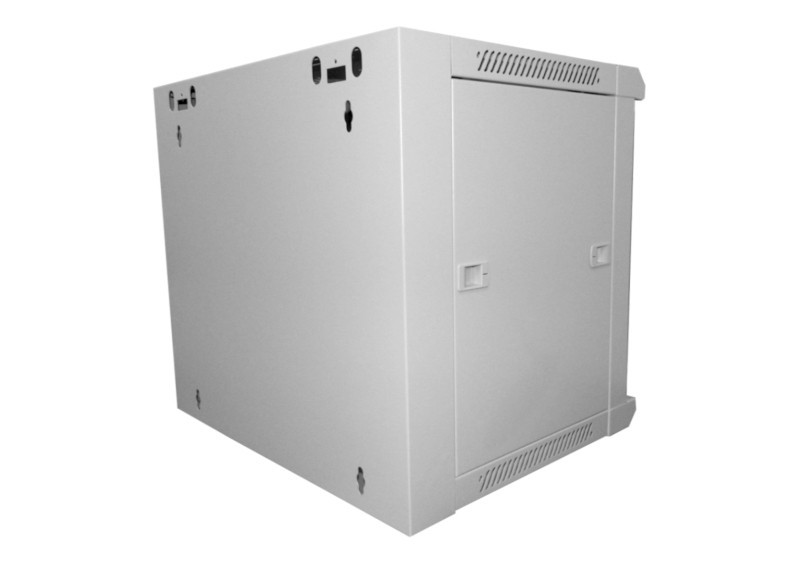 Шкаф настенный 12U серия WM (570х600х635), передняя дверь стекло, разборный, серый Netko