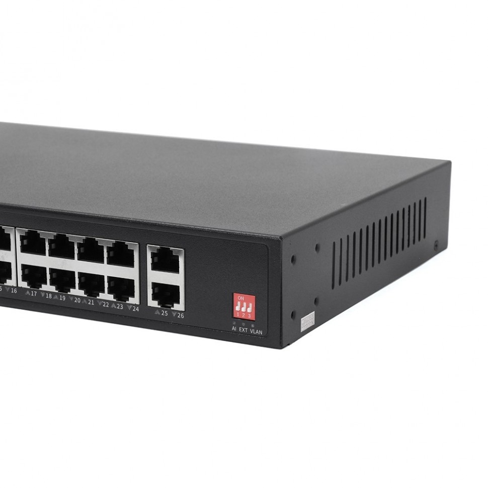 AN-S26P24A - 26-портовый 100/1000 Мбит/с коммутатор с PoE+ до 300Вт